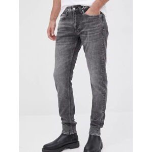 Calvin Klein pánské šedé džíny - 30/32 (1BZ)